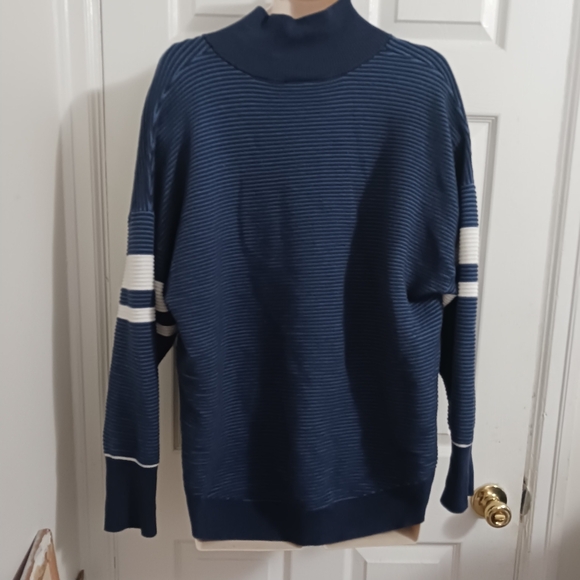 Aerie Offline 1/4 Zip Pullover Sweater Size XL Black Cotton Blend Pullover Men - Picture 7 of 11